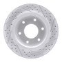 R1 05-07 Infiniti Qx56 Front Left Drilled & Slotted Geo-Carbon Rotor
