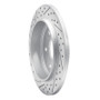 R1 04-15 Infiniti Qx56 Rear Right Drilled & Slotted Geo-Carbon Rotor