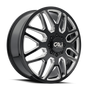 Cali Off-Road 9115D Invader Dually 22x8.25 / 8x210 BP / 115mm OS / 154.2mm Hub Gls Blk Mill Wheel