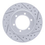 R1 98-15 Nissan Frontier Front Right Drilled & Slotted Geo-Carbon Rotor