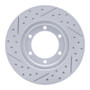 R1 98-15 Nissan Frontier Front Right Drilled & Slotted Geo-Carbon Rotor
