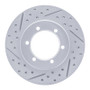 R1 98-15 Nissan Np300 (Mexico) Front Left Drilled & Slotted Geo-Carbon Rotor