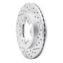 R1 85-97 Nissan D21 Hardbody Pickup Rwd (4 Cyl Excl HD) Front Right Drill & Slot Geoperf Rotor