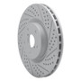 R1 05-20 Subaru WRX Front Right Drilled & Slotted Geo-Carbon Rotor
