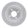R1 11-25 Nissan March (Mexico) Front Left Drilled & Slotted Geo-Carbon Rotor