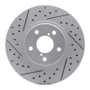 R1 90-16 Saab 9-2X Front Right Drilled & Slotted Geo-Carbon Rotor