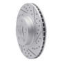 R1 90-16 Saab 9-2X Front Right Drilled & Slotted Geo-Carbon Rotor