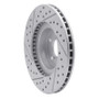 R1 90-16 Saab 9-2X Front Right Drilled & Slotted Geo-Carbon Rotor