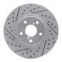 R1 90-16 Saab 9-2X Front Left Drilled & Slotted Geo-Carbon Rotor