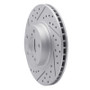 R1 90-16 Saab 9-2X Front Left Drilled & Slotted Geo-Carbon Rotor