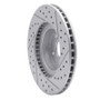R1 90-16 Saab 9-2X Front Left Drilled & Slotted Geo-Carbon Rotor