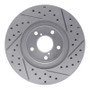 R1 90-16 Saab 9-2X Front Left Drilled & Slotted Geo-Carbon Rotor