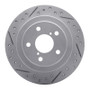 R1 90-08 Saab 9-2X Rear Left Drilled & Slotted Geo-Carbon Rotor