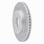 R1 07-17 Nissan Versa Front Right Drilled & Slotted Geo-Carbon Rotor