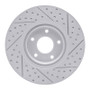 R1 07-17 Nissan Sentra Front Left Drilled & Slotted Geo-Carbon Rotor