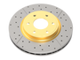 DBA 2020+ Chevrolet Silverado 1500 6.2L Rear Drilled & Slotted Street Series Rotor w/Gold Hat