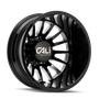 Cali Off-Road 9110D Summit Dually 20x8.25 / 8x200 BP / -192mm Offset / 142mm Hub Gls Blk Mill Wheel