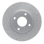 R1 07-14 Nissan Sentra Front Left Drilled & Slotted Geo-Carbon Rotor