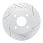 R1 04-06 Nissan Sentra Rear Left Drilled & Slotted Geo-Carbon Rotor
