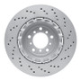 DFC 06-08 BMW Z4 Left Front Drilled Hi-Carbon Alloy Geomet Coated Rotor