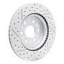 R1 17-26 Buick Enclave Rear Left Drilled & Slotted Geo-Carbon Rotor