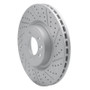R1 18-24 Land Rover Range Rover Sport Front Right Drilled & Slotted Geo-Carbon Rotor