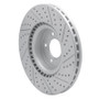 R1 18-24 Land Rover Range Rover Front Left Drilled & Slotted Geo-Carbon Rotor