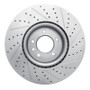 R1 18-20 Land Rover Range Rover Front Left Drilled & Slotted Geo-Carbon Rotor