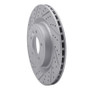 R1 14-24 Land Rover Range Rover Rear Left Drilled & Slotted Geo-Carbon Rotor