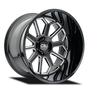 Cali Off-Road 9117 Auburn 20x9 / 8x170 BP / -12mm Offset / 125.2mm Hub Gloss Black Milled Wheel