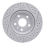 R1 10-25 Buick Lacrosse Rear Left Drilled & Slotted Geo-Carbon Rotor