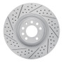 R1 08-11 Saab 9-3 Front Left Drilled & Slotted Geo-Carbon Rotor