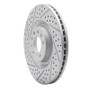 R1 08-11 Saab 9-3 Front Left Drilled & Slotted Geo-Carbon Rotor