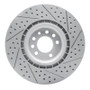 R1 08-11 Saab 9-3 Front Left Drilled & Slotted Geo-Carbon Rotor