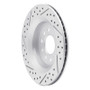 R1 08-11 Saab 45903 Rear Right Drilled & Slotted Geo-Carbon Rotor
