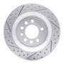 R1 08-11 Saab 45903 Rear Right Drilled & Slotted Geo-Carbon Rotor