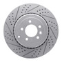R1 10-13 Land Rover Range Rover Sport Rear Left Drilled & Slotted Geo-Carbon Rotor