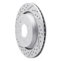 R1 08-11 Saab 45903 Rear Left Drilled & Slotted Geo-Carbon Rotor
