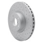 R1 10-12 Land Rover Range Rover Front Right Drilled & Slotted Geo-Carbon Rotor