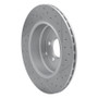 R1 10-12 Land Rover Range Rover Rear Left Drilled & Slotted Geo-Carbon Rotor