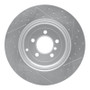 R1 10-12 Land Rover Range Rover Rear Left Drilled & Slotted Geo-Carbon Rotor
