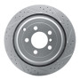 R1 06-12 Land Rover Range Rover Rear Right Drilled & Slotted Geo-Carbon Rotor