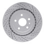 R1 16-24 Cadillac Ats Rear Right Drilled & Slotted Geo-Carbon Rotor