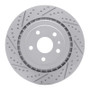 R1 16-24 Cadillac Ats Rear Left Drilled & Slotted Geo-Carbon Rotor