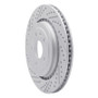 R1 16-24 Cadillac Ats Rear Left Drilled & Slotted Geo-Carbon Rotor