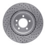 R1 05-09 Land Rover Lr3 Front Right Drilled & Slotted Geo-Carbon Rotor