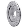 R1 05-09 Land Rover Range Rover Sport Front Left Drilled & Slotted Geo-Carbon Rotor