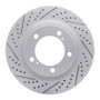 R1 07-22 Lexus LX570 Front Left Drilled & Slotted Geo-Carbon Rotor