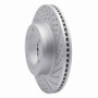 R1 00-07 Toyota Tundra Front Right Drilled & Slotted Geo-Carbon Rotor