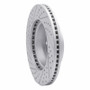 R1 00-07 Toyota Tundra Front Right Drilled & Slotted Geo-Carbon Rotor
